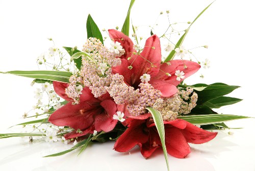 Creative flower display designed by a florist